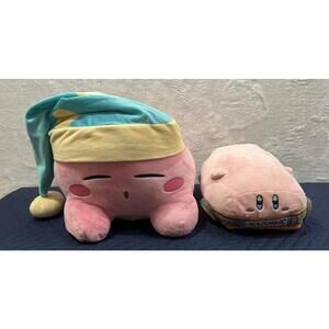 Kirby Plush Lot Sleepy Nightcap & Car Mouth Mode Nintendo HAL‎ Laboratory Set